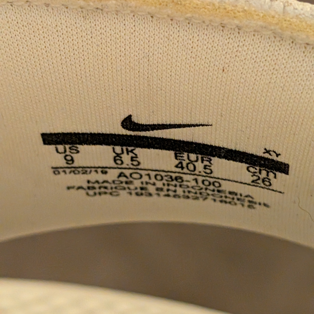 Nike Benassi Just Do It White Croc Slide Sandals | Size 9 | Unisex - Picture 5 of 5